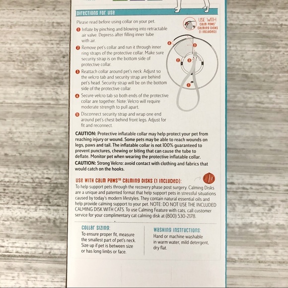 NEW Calm Paws Protective Inflatable Collar - Picture 6 of 7